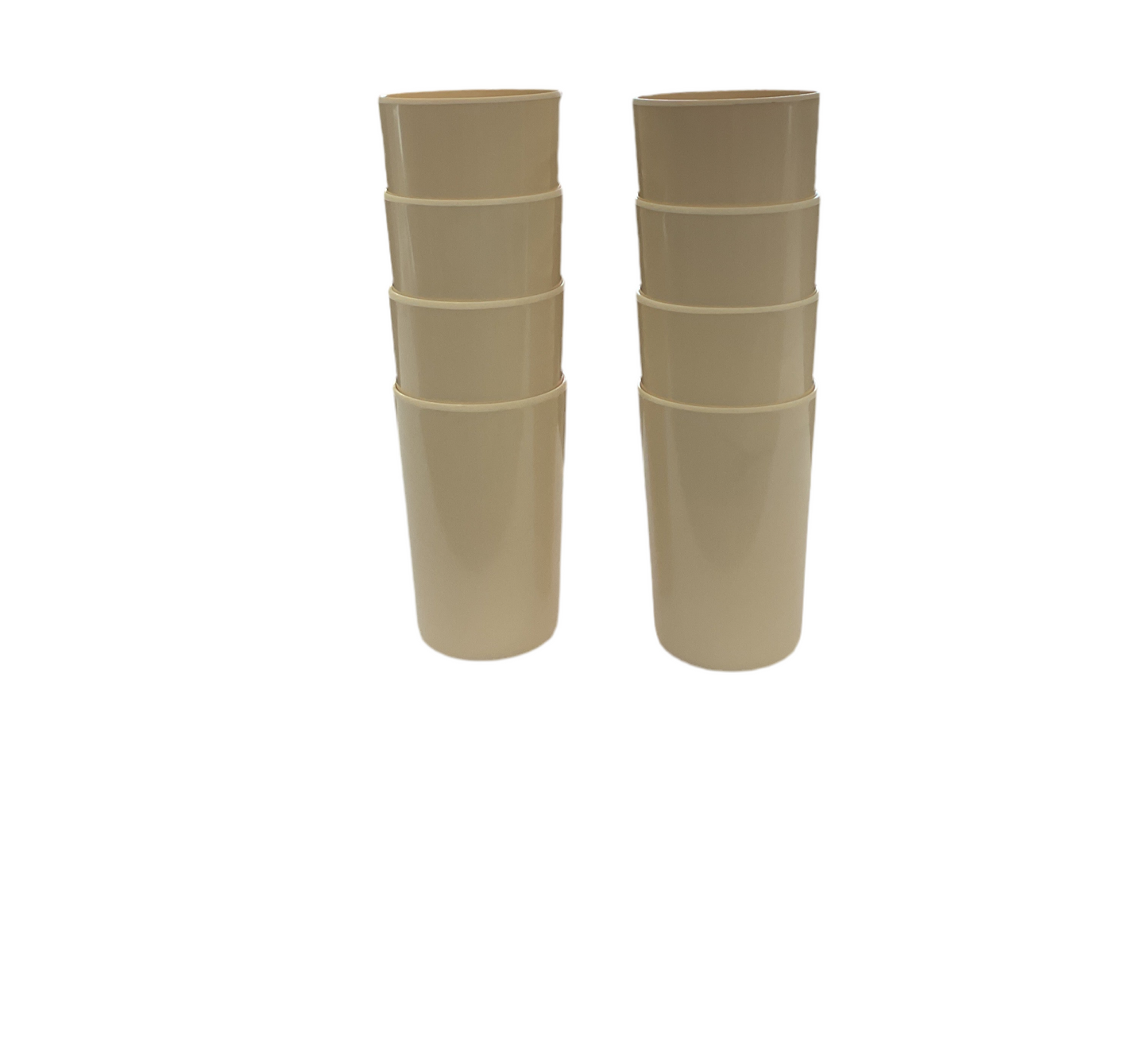 VASO MELAMINA BEIGE 390 ML