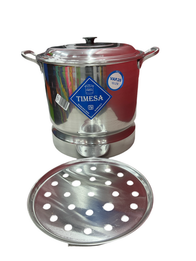 Vaporera de Aluminio 26cm 12L Timesa