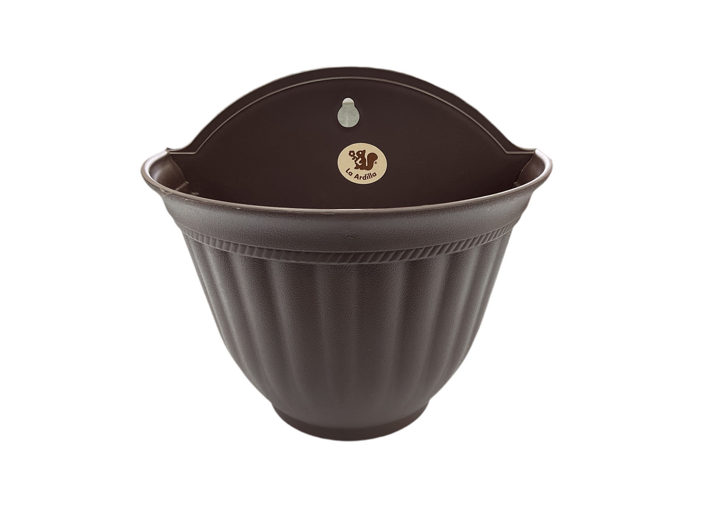 MACETA PARED ARCILLA L23X14 A20.5 CHOCOLATE