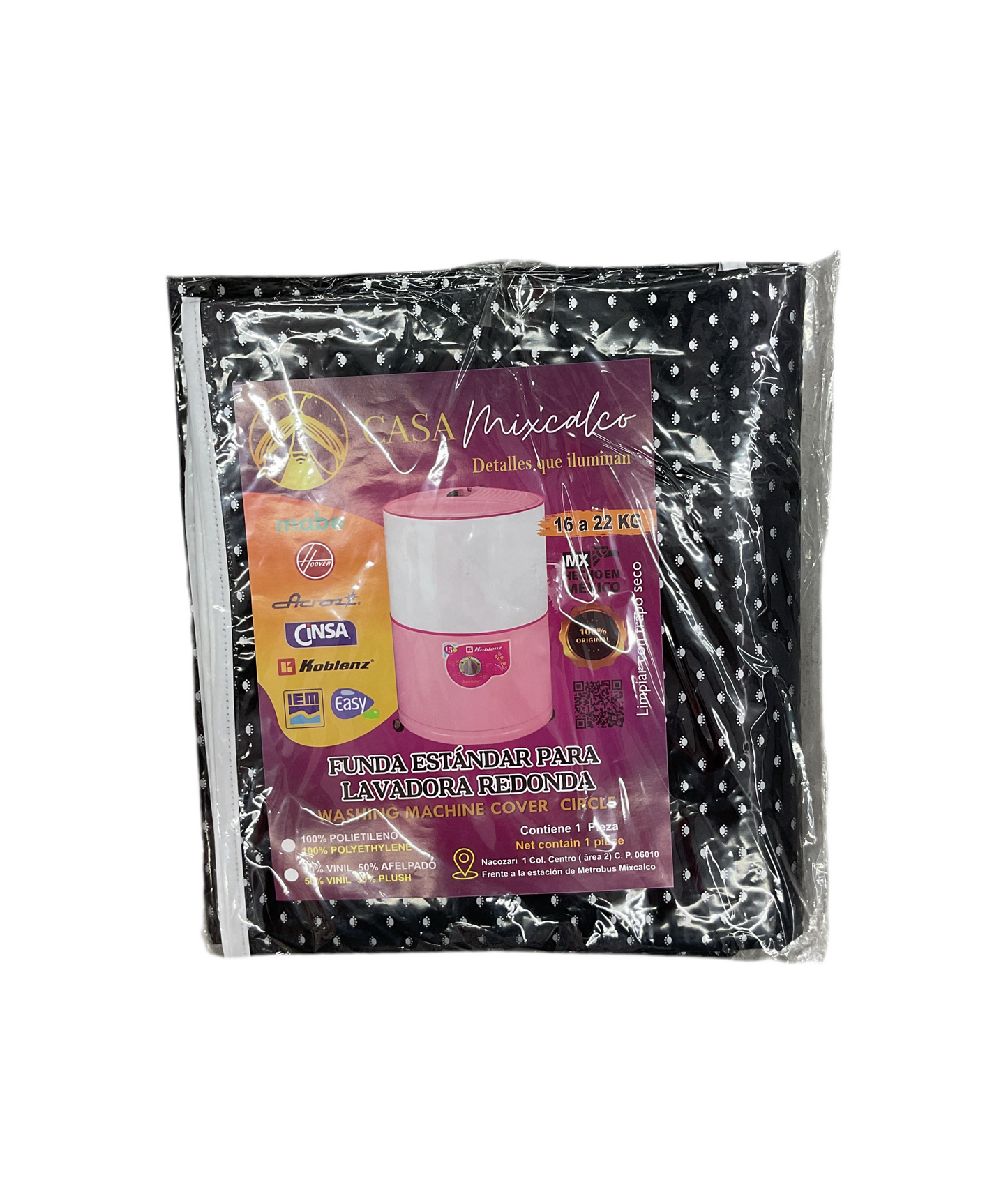 FUNDA PARA LAVADORA SECADORA CASA MIXCALCO