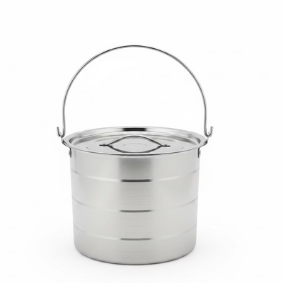 Olla Stock Pot de Acero Inoxidable 4.27 Litros Travessa