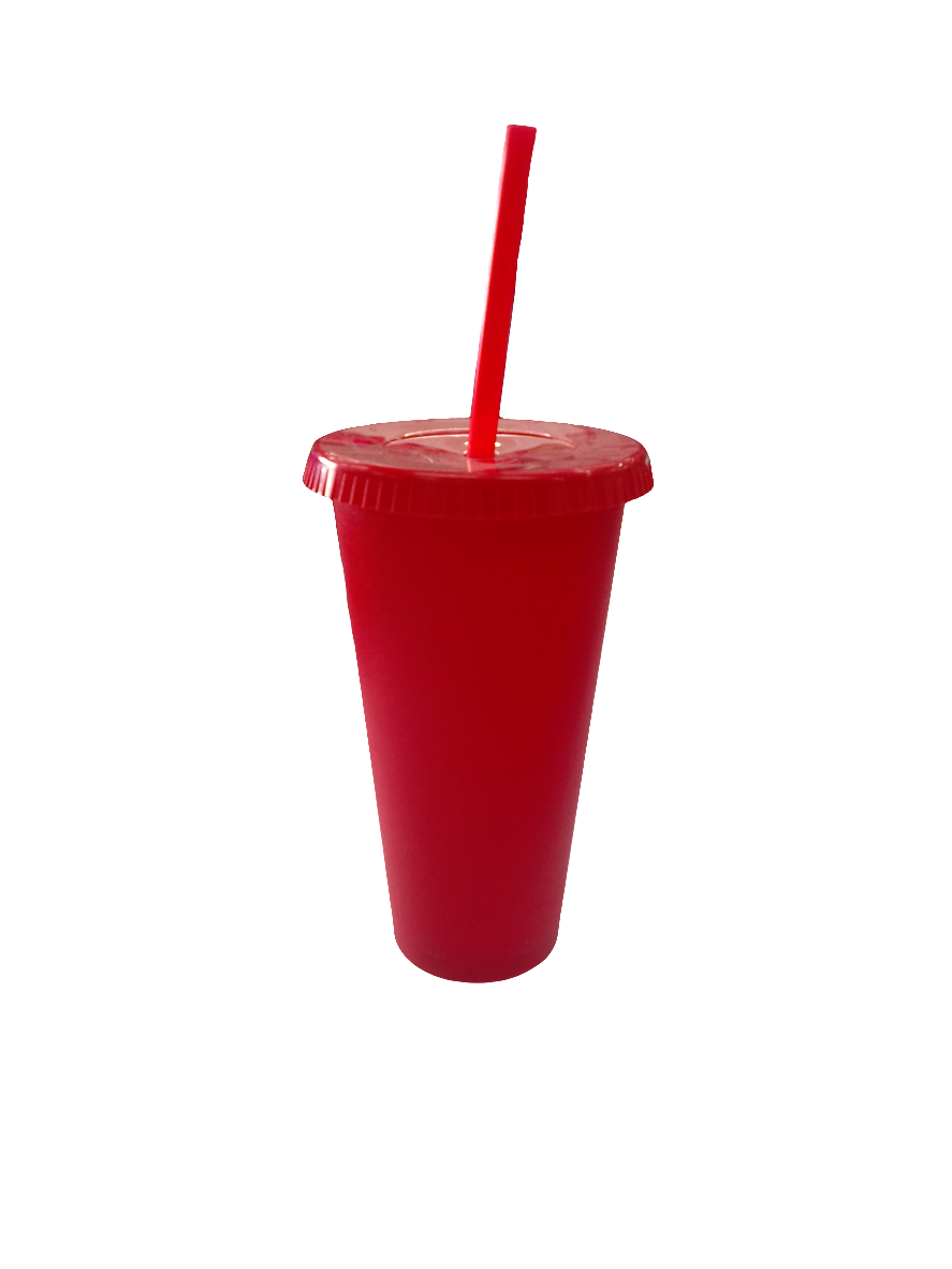 VASO LIBERTY 24 OZ CON TAPA Y POPOTE