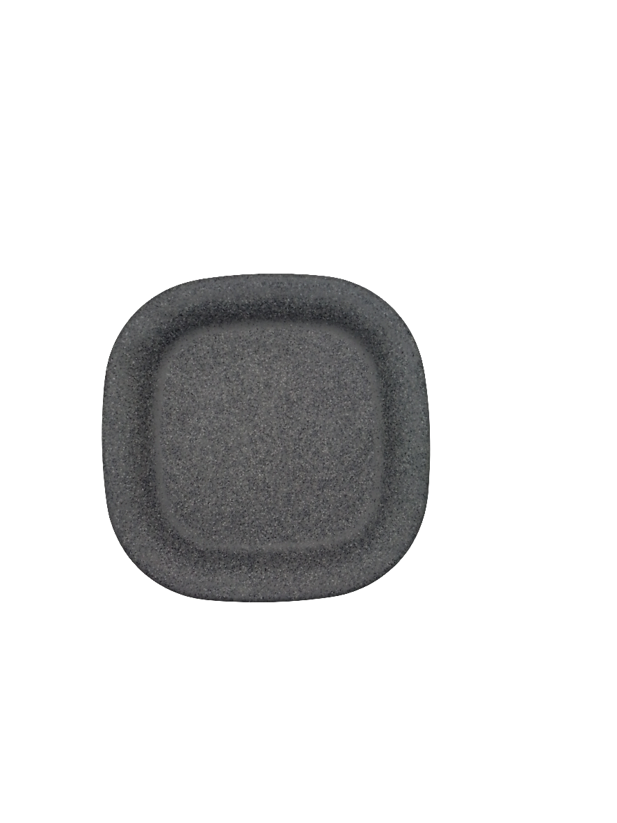 PLATO CUADRADO MELAMINA GRIS TAVOLA