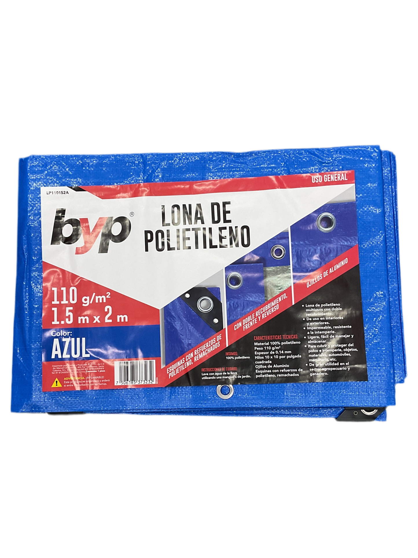 LONA DE POLIETILENO AZUL BYP