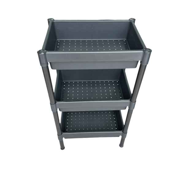 RACK ESTANTE MULTIUSOS GRANDE 3 NIVELES PLASTY