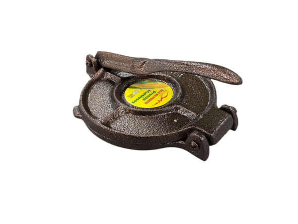 PRENSA SOPE GORDITA GRANDE 15 CM HORNEADO RUELAS