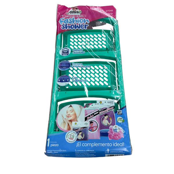 Organizador de baño 3 niveles con percheros