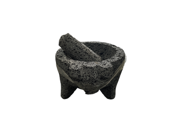 MOLCAJETE DE PIEDRA 5" RUELAS