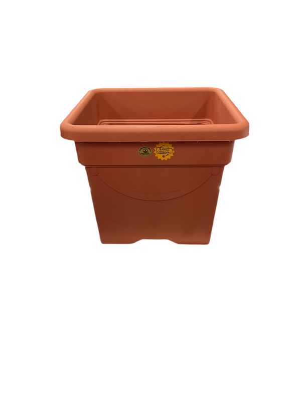 MACETA AIMEE CUADRADO 40X40 BARRO