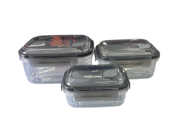 SET CONTENEDOR RECTANGULAR 6 PCS