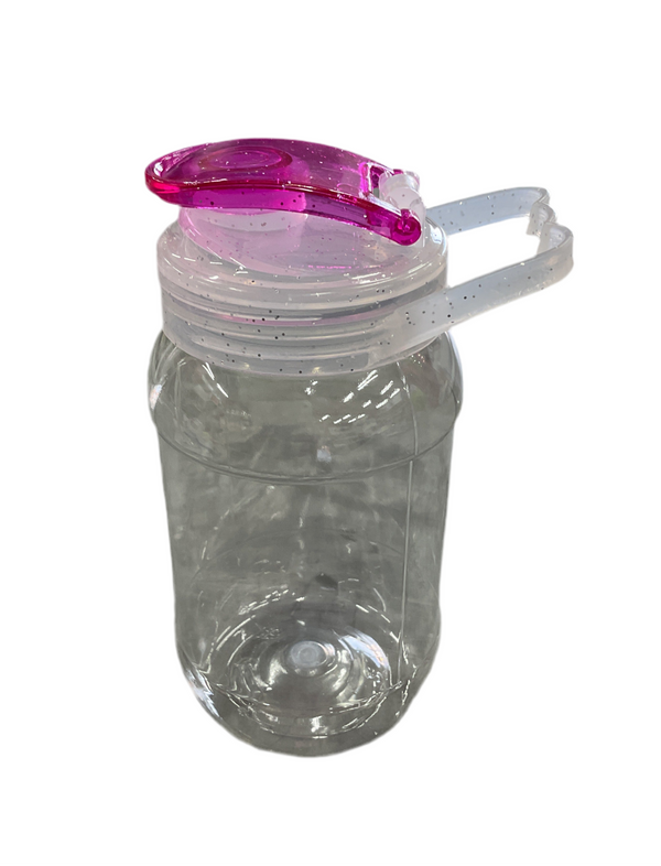 DULCERO TARRO 500 ML TRANSPARENTE TAPA SPORT BRILLOS