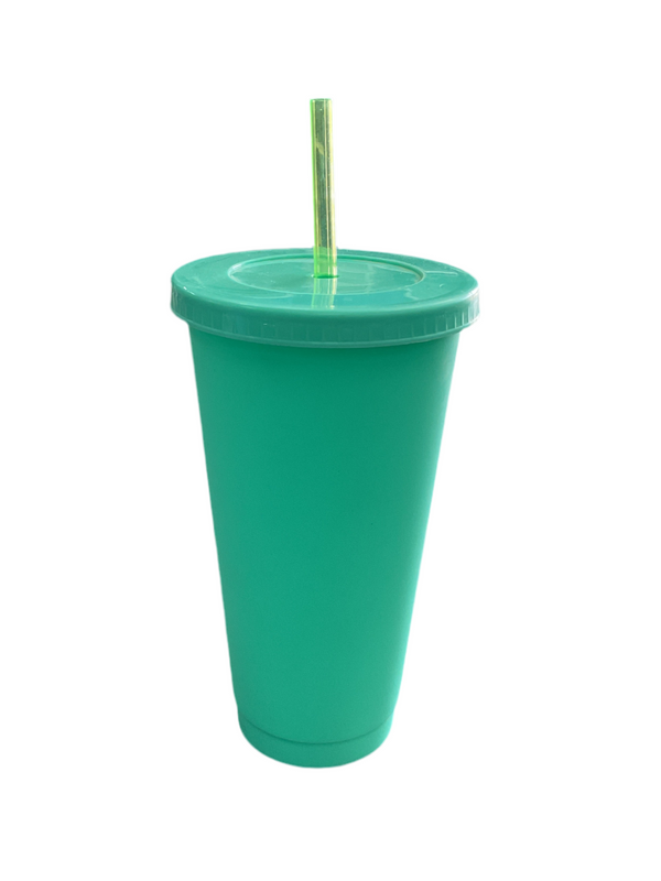 VASO SIRENA 26 OZ CON TAPA Y POPOTE
