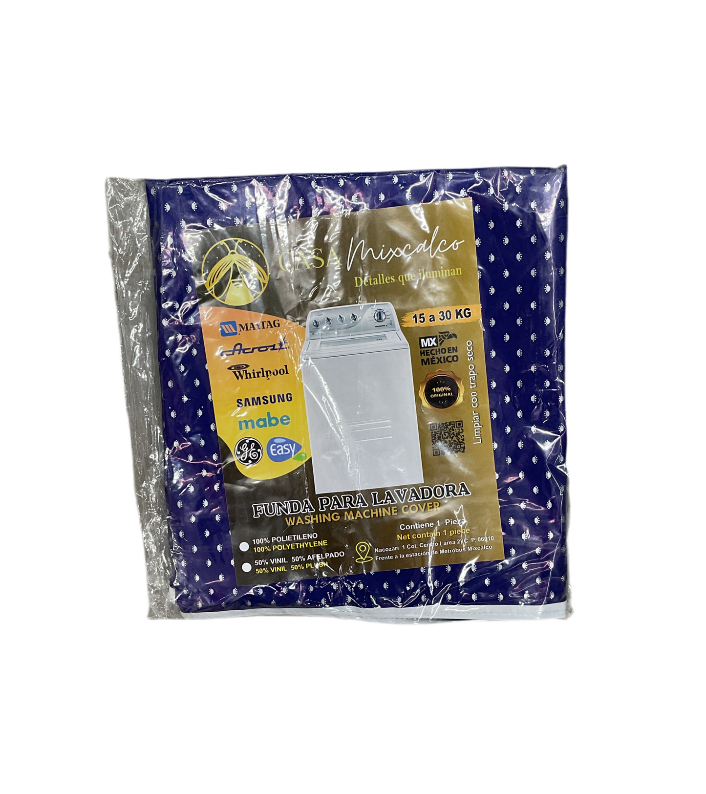 FUNDA PARA LAVADORA SECADORA CASA MIXCALCO