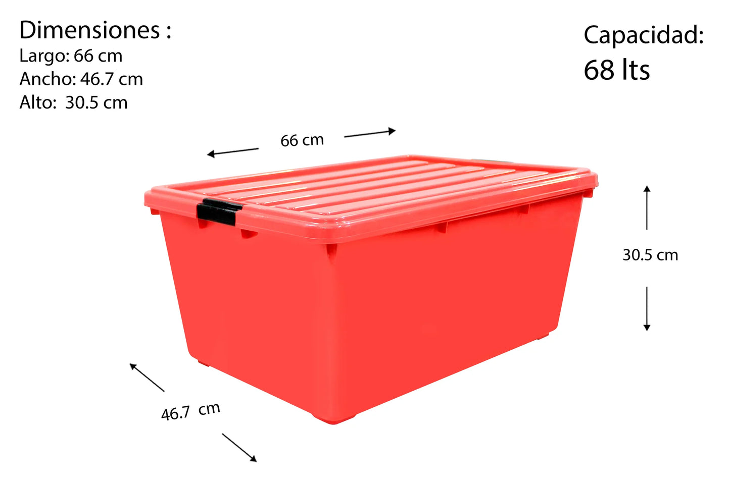 CAJA SANSON 68 L COLORES DNOVO