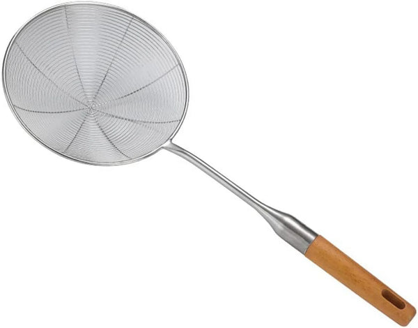 ESPUMADERA 30 CM MANGO MADERA PEONIA