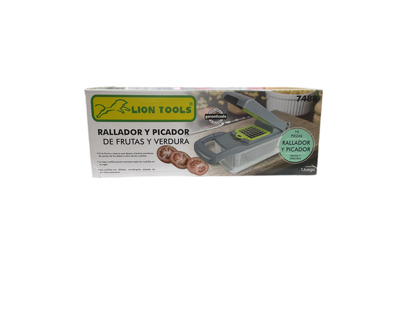 RALLADOR Y PICADOR DE FRUTAS Y VERDURAS LION TOOLS