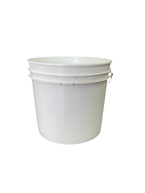 CUBETA BLANCA SIN TAPA 16 L ASA PLASTICO