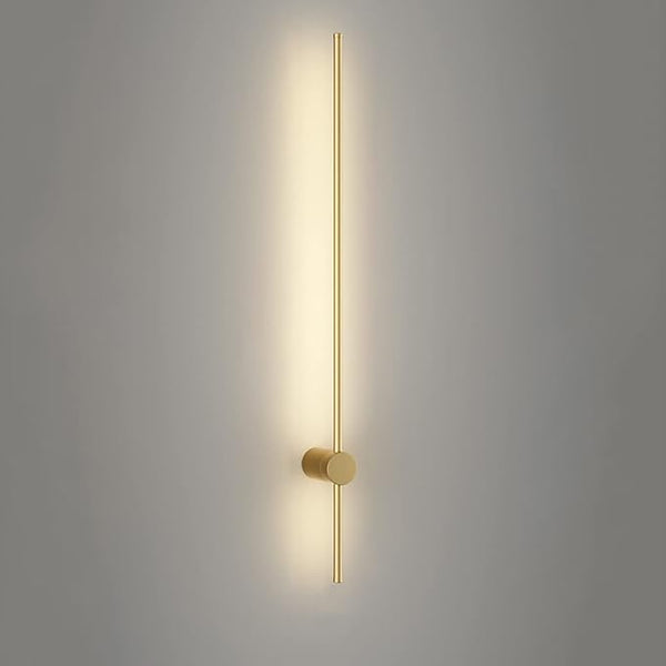 LAMPARA LED DE MURO DORADA LUZ CALIDA 100 CM
