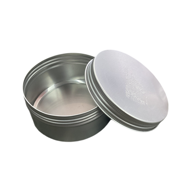 TARRO ALUMINIO PLATA 150 ML CON TAPA