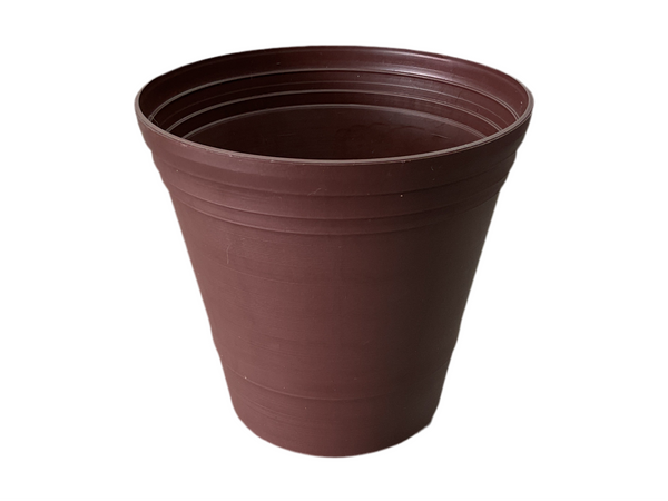 MACETA ARTESANA #3 D14 A14 CHOCOLATE ECO