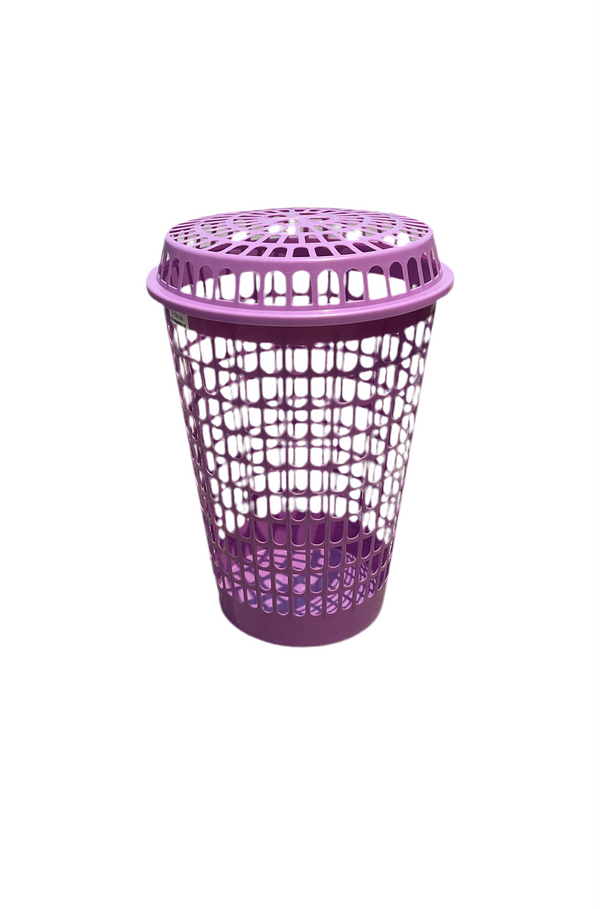 CESTO CALADO IRIS C/TAPA MORADO