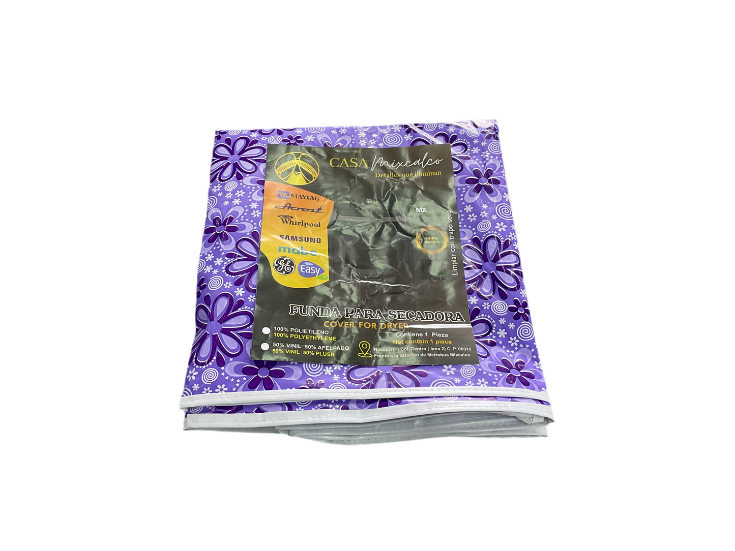 FUNDA PARA LAVADORA SECADORA CASA MIXCALCO