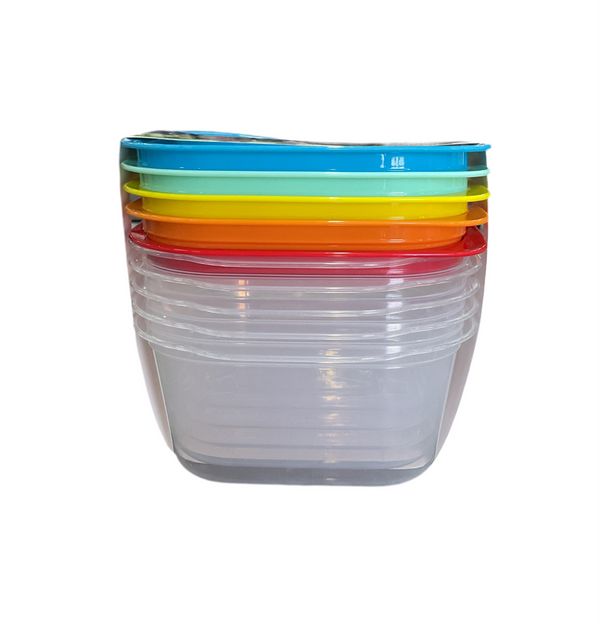 SET DE 5 CONTENEDORES DE ALMACENAMIENTO 630 ML TECHNOWARE