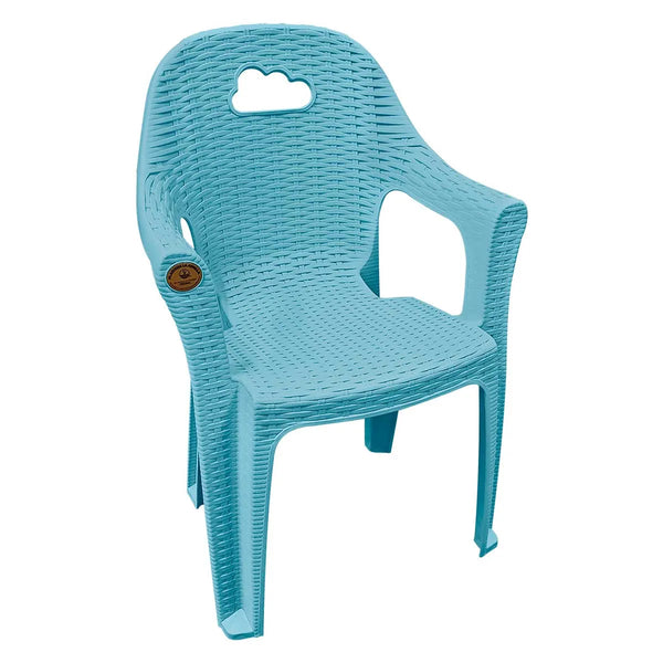 SILLA INFANTIL RATTAN NUBE AZUL FERIA