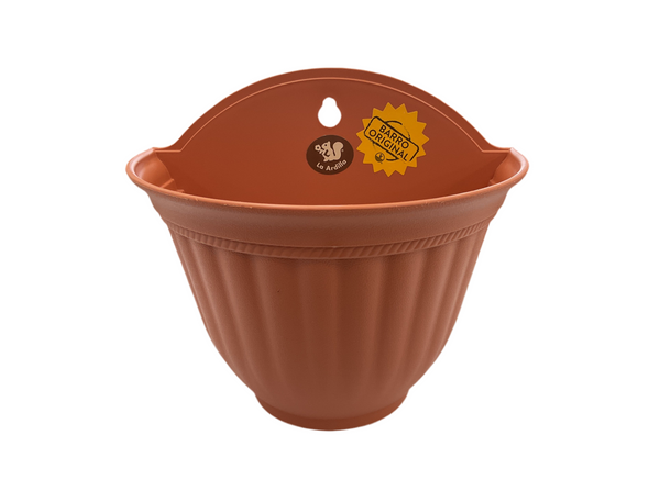 MACETA PARED ARCILLA L23X14 A20.5 BARRO