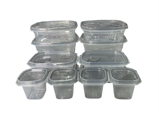 SET CONTENEDORES VALVULA DISEÑO 24 PCS