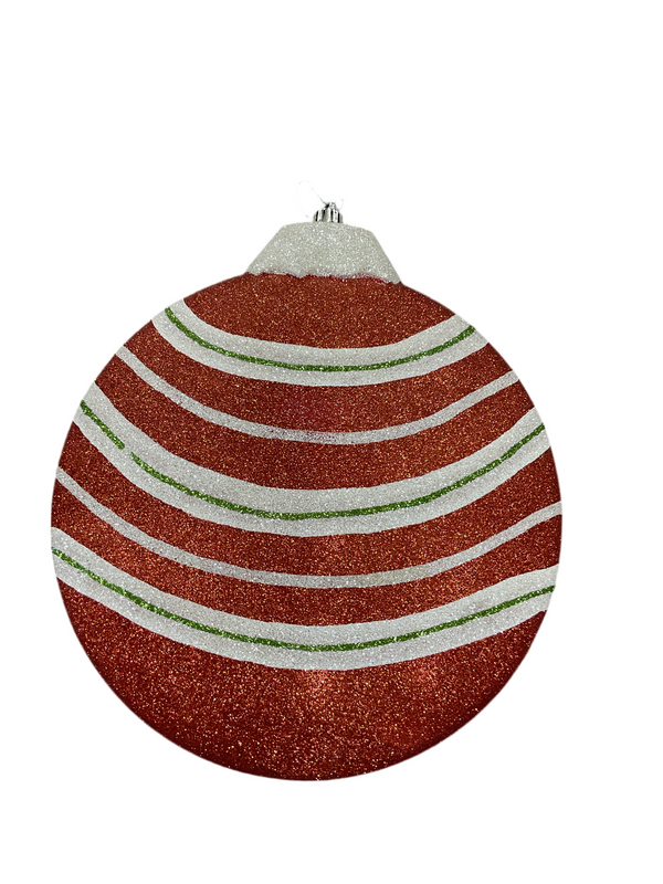 NAVIDAD ESFERA DE EXTERIOR ROJA