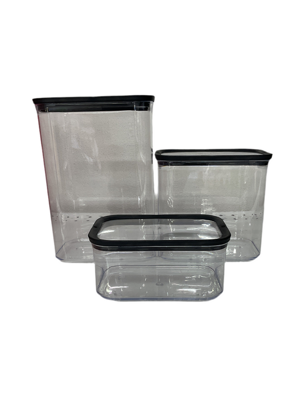 SET DE 3 CONTENEDORES 0.75 L 1.7 L 2.6 L TECHNOWARE