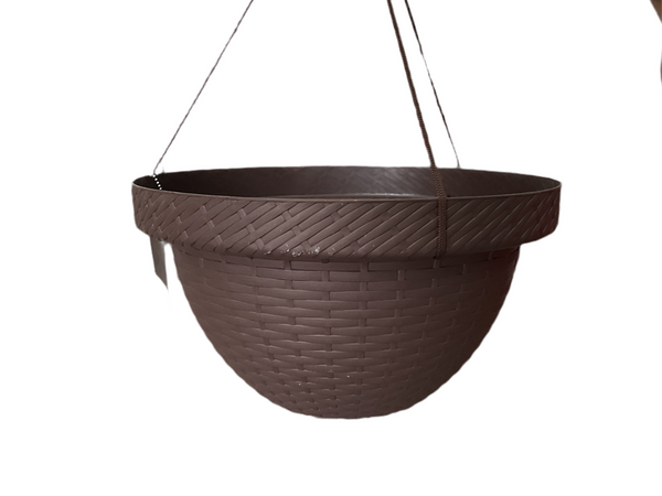 MACETA RATTAN COLGANTE D34.5 CHOCOLATE