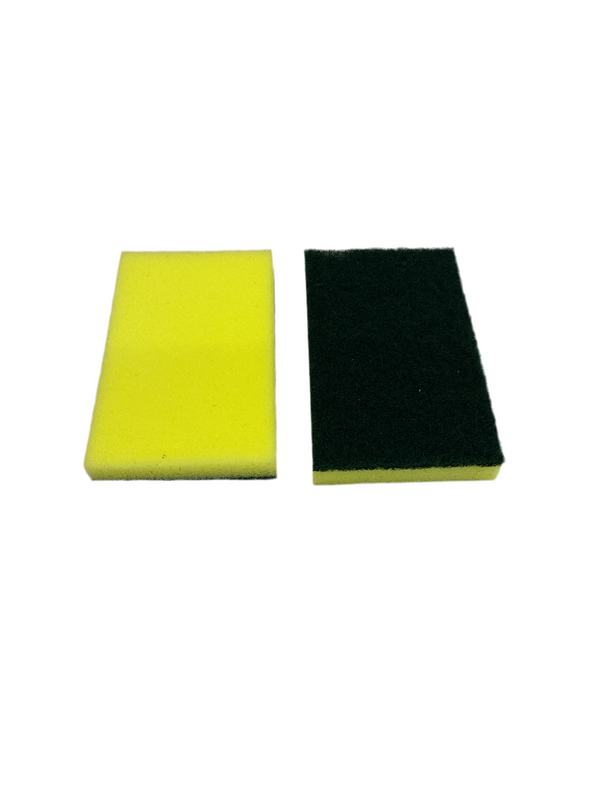 FIBRA VERDE C/ESPONJA CUADRADA [SOGA]