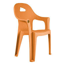 SILLA RATTAN NUBE NARANJA