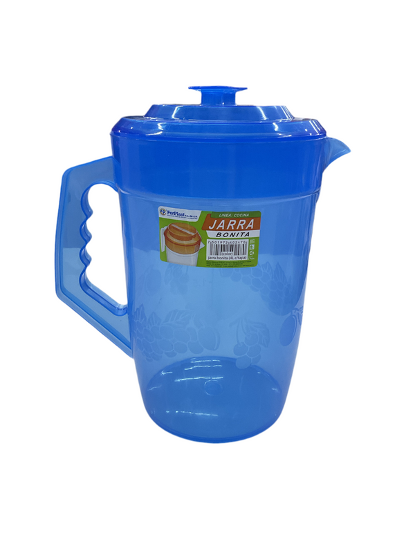 JARRA BONITA C/TAPA 4 L. COLOR [FERPLAST]