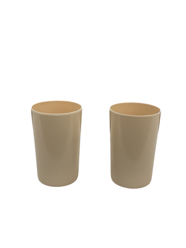 VASO MELAMINA BEIGE 390 ML