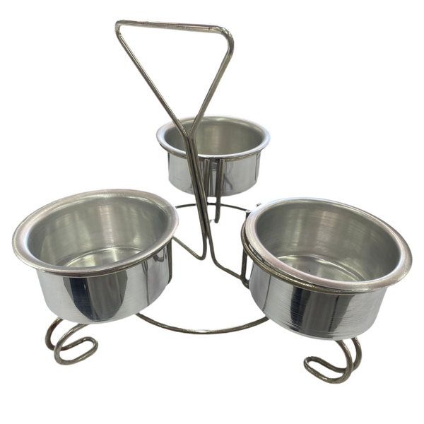 SALSERA CARRUSEL 3 RECIPIENTES TIMESA