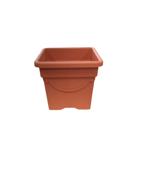 MACETA AIMEE CUADRADA 30X30 BARRO