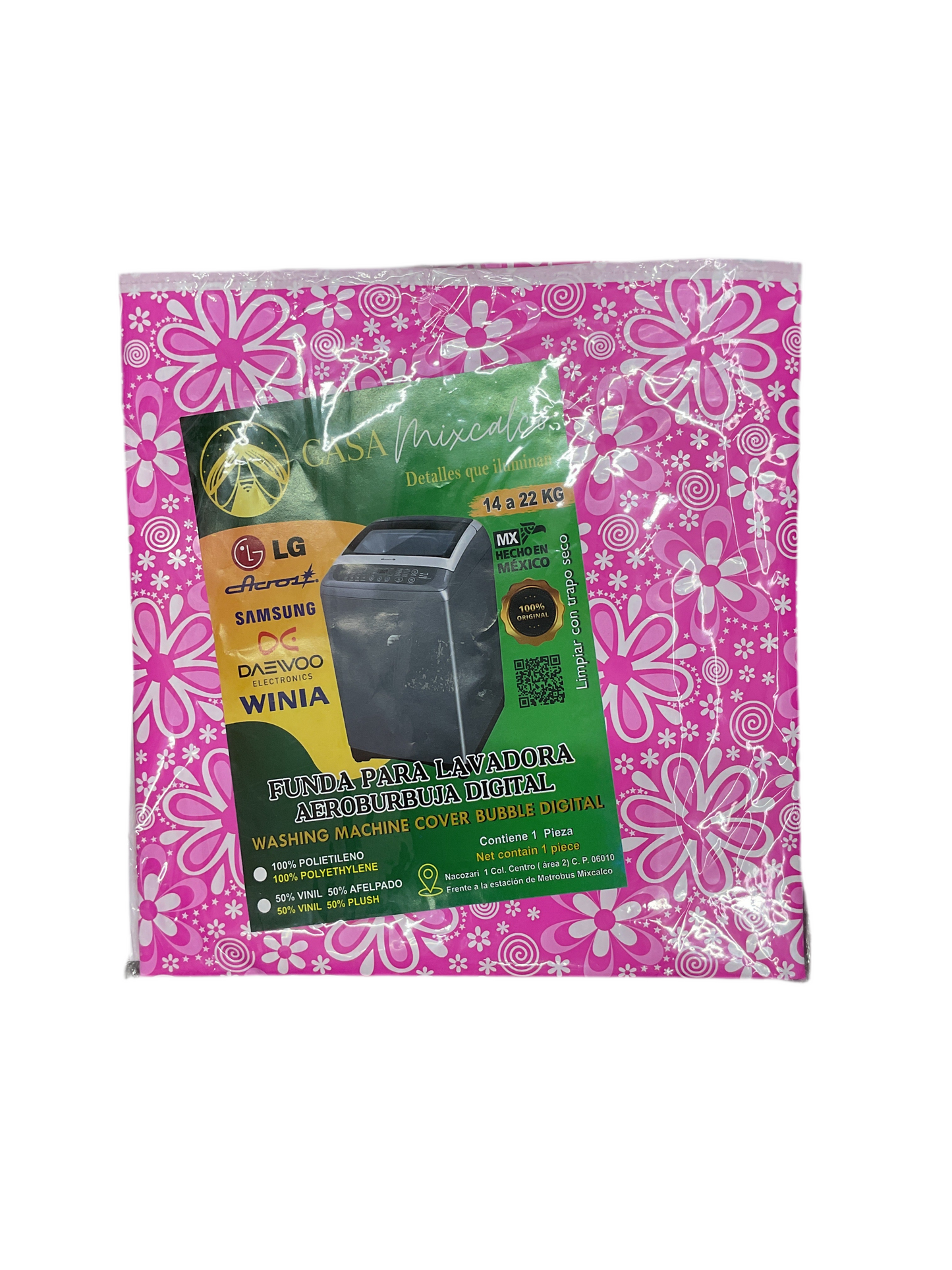 FUNDA PARA LAVADORA SECADORA CASA MIXCALCO
