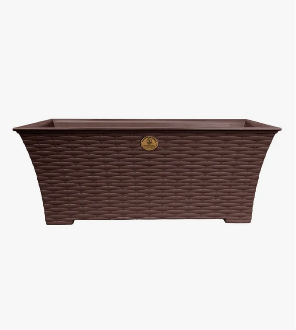 MACETA JARDINERA RATTAN L45 CHOCOLATE
