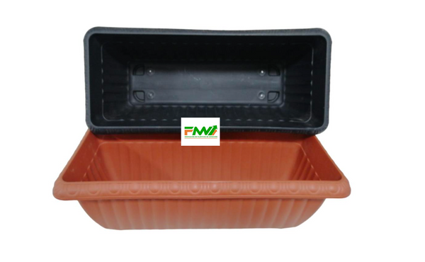 MACETA RECTANGULAR CHOCOLATE GM-264 FMV