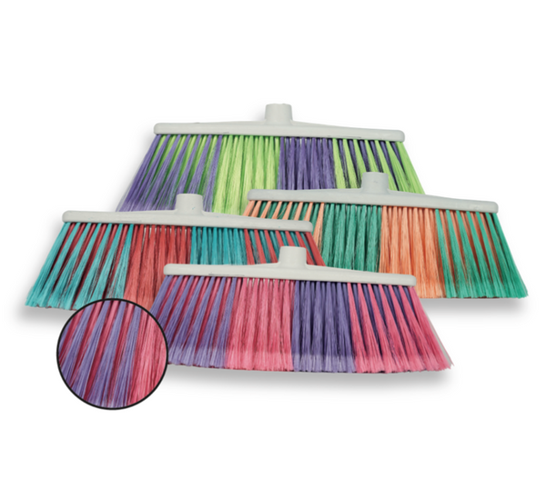 ESCOBA CEPILLO SUAVE BICOLOR F-380 FLIPPER C/BASTON