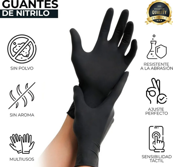GUANTES DE NITRILO DESECHABLES 1 PZ