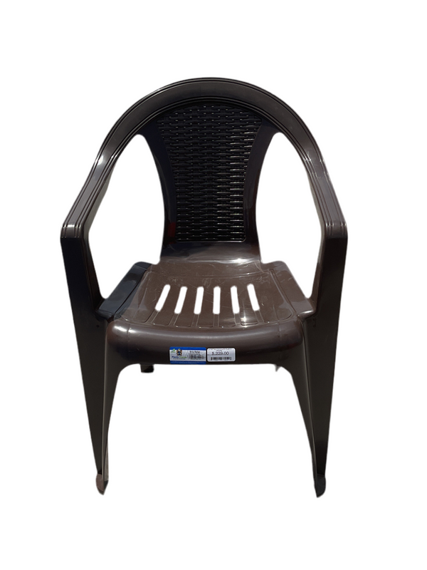 SILLA RATTAN CHOCOLATE PLASTIC TRENDS