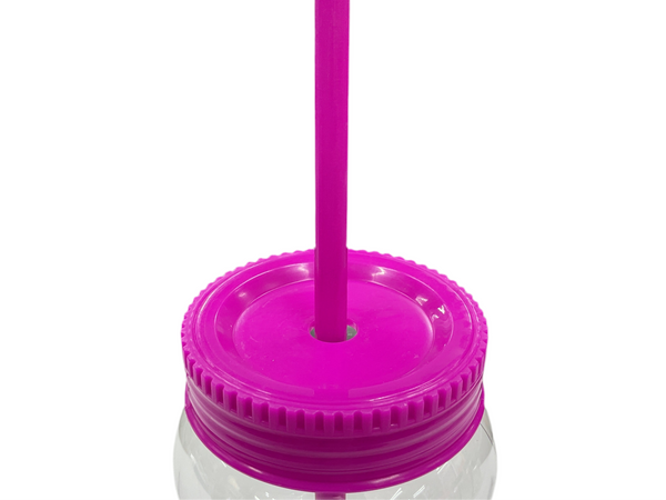 TAPA DRINKING CON POPOTE PARA TARRO