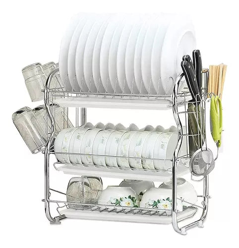 ESCURRIDOR CROMO 3 NIVELES