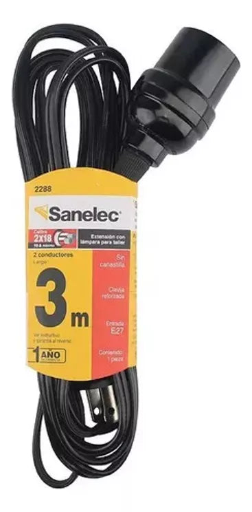 2288 EXTENSION CON PORTALAMPARAS 3M SANELEC