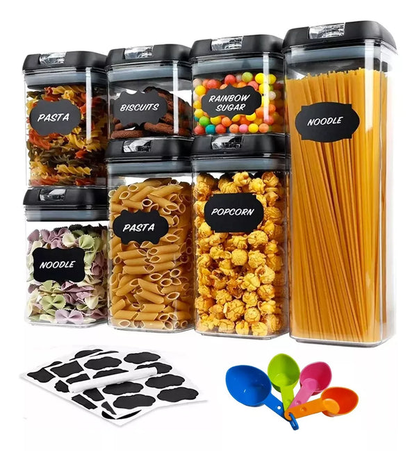 RECIPIENTES HERMETICOS 7 PIEZAS