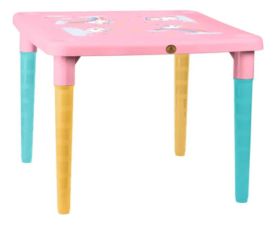 Mesa Infantil Armable Bambino L60 Rosa Chicle